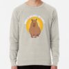 ssrcolightweight sweatshirtmensoatmeal heatherfrontsquare productx1000 bgf8f8f8 22 - Capybara Gifts